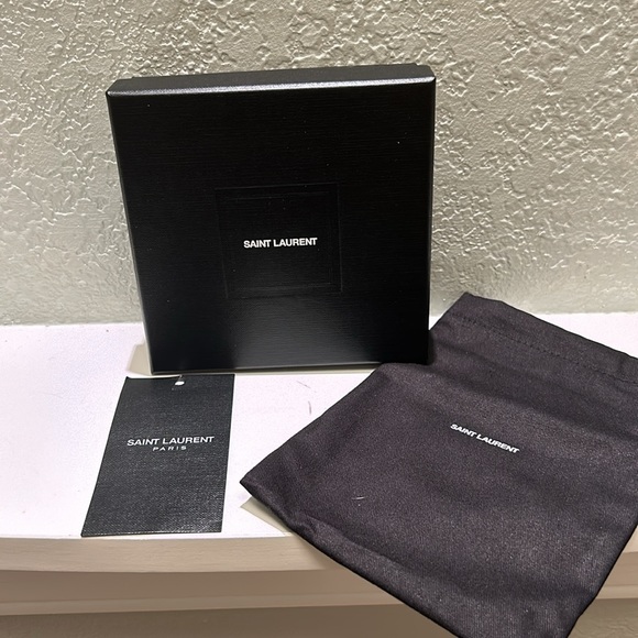 NEW WITH TAGS and box Saint Laurent Marsupio YSL plaque wool tweed belt bag - Picture 5 of 6